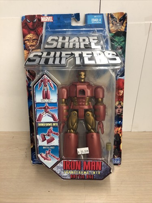 #ad #ad 2006 Toy Biz Marvel Shape Shifters Iron Man Transforms into Battle Axe taped $29.99