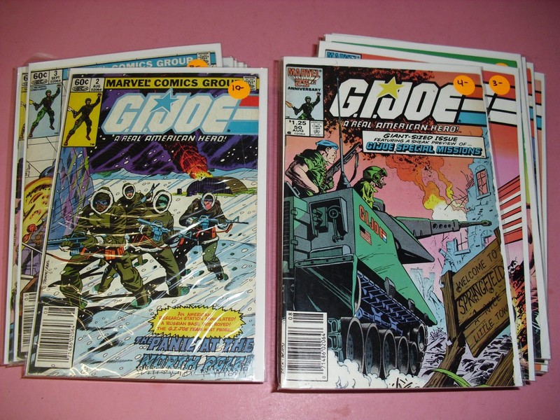 Lot of 46 GI Joe 1982 comics VG to FN! Marvel 2 3 4 5 6 10 12 16 18 19 58 60 69