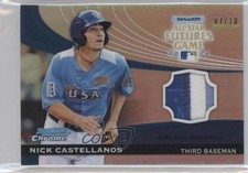 2012 Bowman Chrome All-Star Futures Game Materials 7/10 Nick Castellanos 1m7