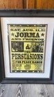 Jorma Kaukonen And Friends Signed Framed Concert Poster 24"X19.5" 