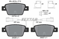 Bremsbelagsatz Scheibenbremse Hinten Textar 2371403 FÜR Fiat Lancia BremsbelÄGe