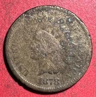 1878 US Indian Head Cent! Good Details! Lower Mintage! Old US Coin!