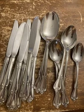 1881 Rogers Oneida Ltd TRUE ROSE ARBOR ROSE 14 Filler Pcs!  FREE SHIPPING