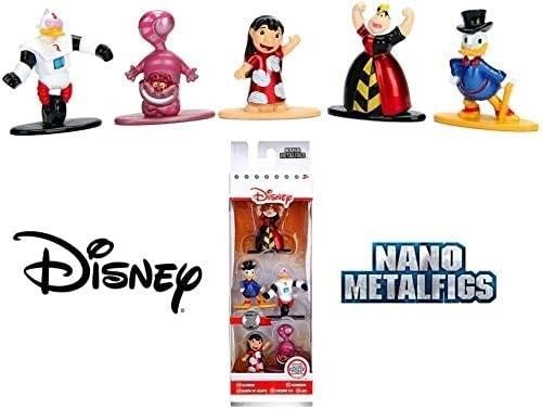Disney Nano Metalfigs 5 Pack Figure Collector's Set 100% Die-Cast Cheshire Cat