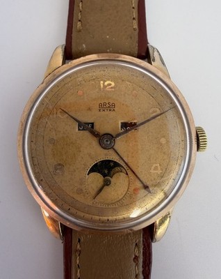 ARSA EXTRA Triple Calendar Moonphase Watch Auguste Reymond Mechanical Watch READ