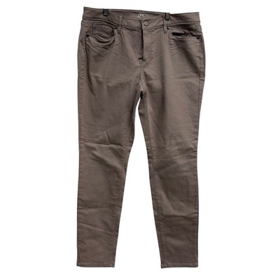 Loft Outlet Curvy Skinny Pants Size 10 tan Taupe NWT Broken Zipper Repair