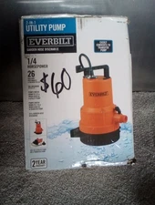 Everbilt 1/4 HP 2-in-1 Utility/Transfer Pump 1002 921 354