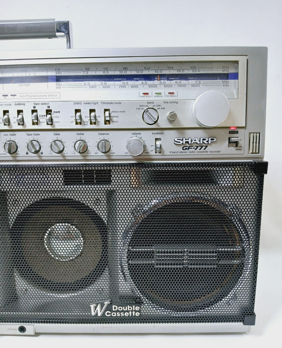 Sharp GF-777 Z Boombox 🌈 RARE 🌈 Cassette Ghetto-Blaster 👌 - For