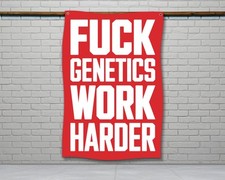Home Gym Flag - Motivational Fitness Wall Decor