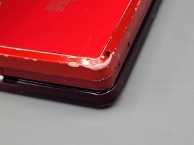 2010 Nintendo 3DS CTR-001 Glossy Red Tested Works No Stylus + Smash Bros