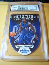 THOMAS ROBINSON 2012 PANINI  ROOKIE OF THE YEAR CONTENDERS RC DIE-CUT GRADED 10