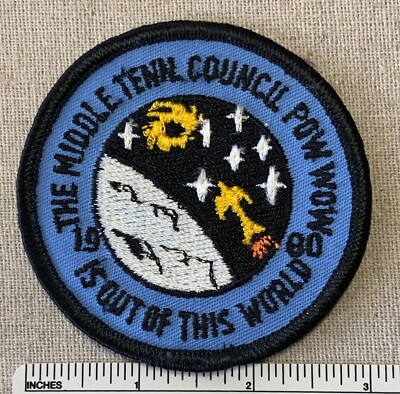 Vintage 1980 MIDDLE TENNESSEE COUNCIL Boy Scout Pow Wow PATCH BSA Scouts Camp