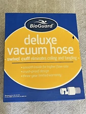 BIOGUARD NIB Deluxe Vacuum Hose | Swivel Cuff | White On Black | 50'
