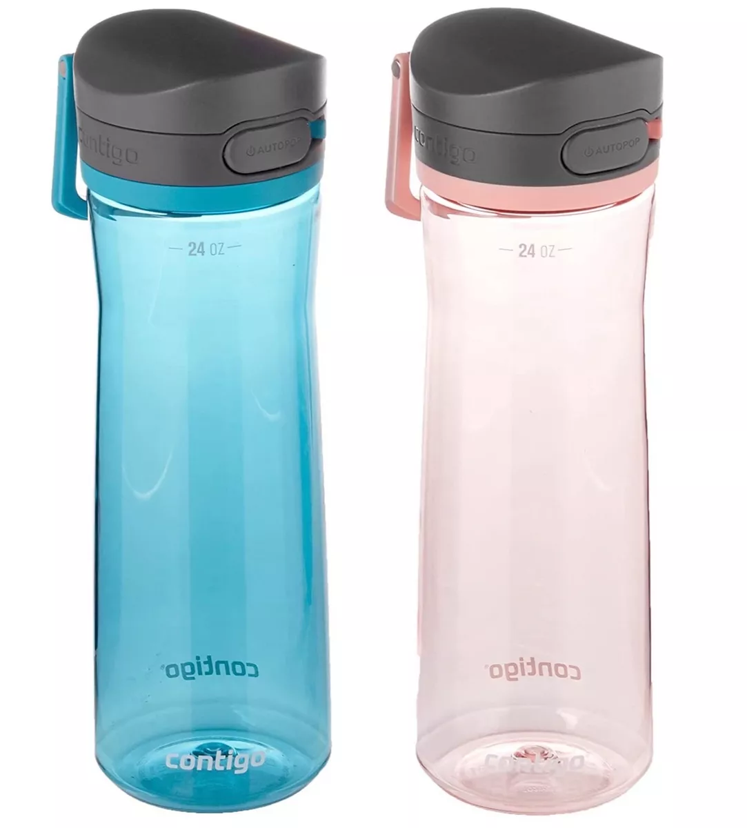 Contigo 2-Pack Jackson 2.0 Leak-Proof Water Bottle 24 oz - Juniper/Pink  Lemonade