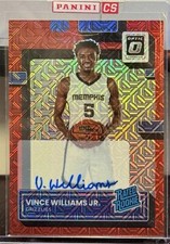Vince Williams Jr - 2022-23 Donruss Optic Choice Red Mojo Rookie (on card) Auto!