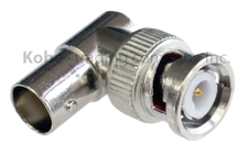 10 PACK Adapter BNC Plug Male Right Angle to BNC Jack Female