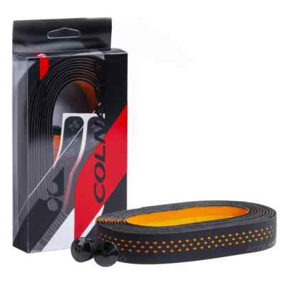 Lenkerband - Colnago, Punkte, schwarz/orange - Originalprodukt vom britischen Händler