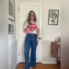 70s Vintage Lee Brushed Cotton Bell Bottoms