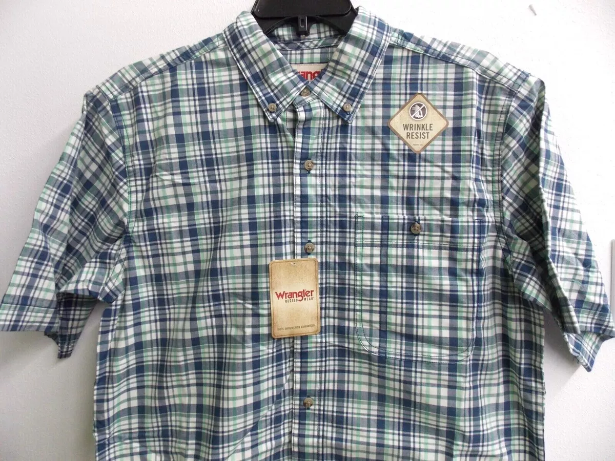 Wrangler rugged wear clearance short sleeve shirts