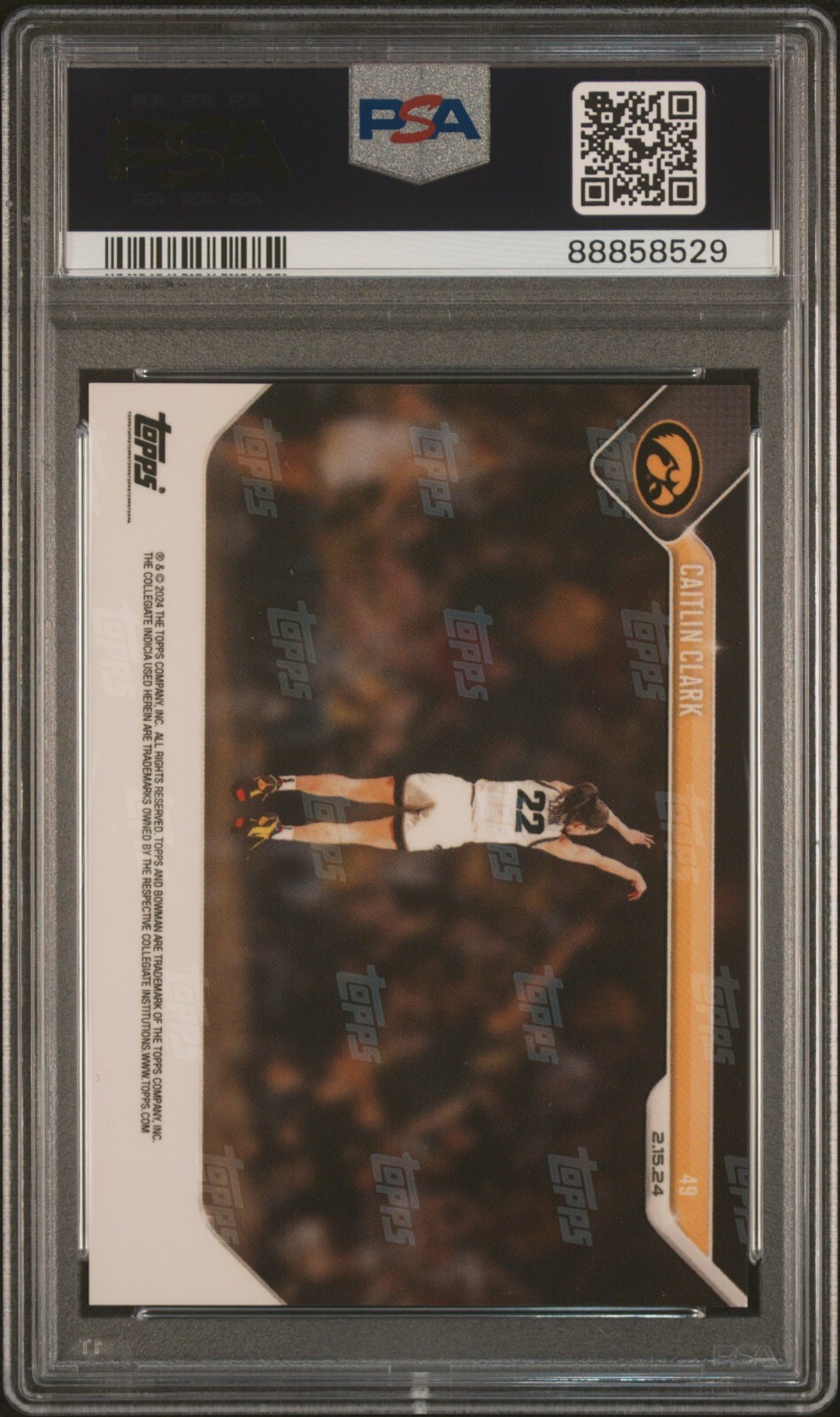 2023 BOWMAN U NOW #49 CAITLIN CLARK * PSA 10 * IOWA NCAA RECORD 3528 POINTS *QTY view 2