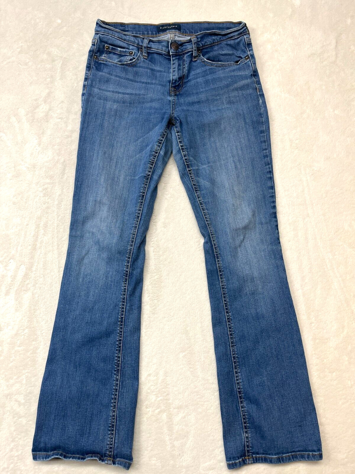Aeropostale Jeans women size 10 Dark Blue ~ Boot Cut Low Rise