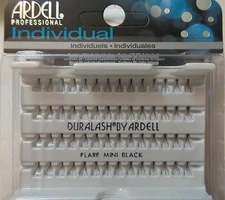(LOT OF 15) Ardell Duralash Knotted FLARE MINI Individual Eyelashes Black