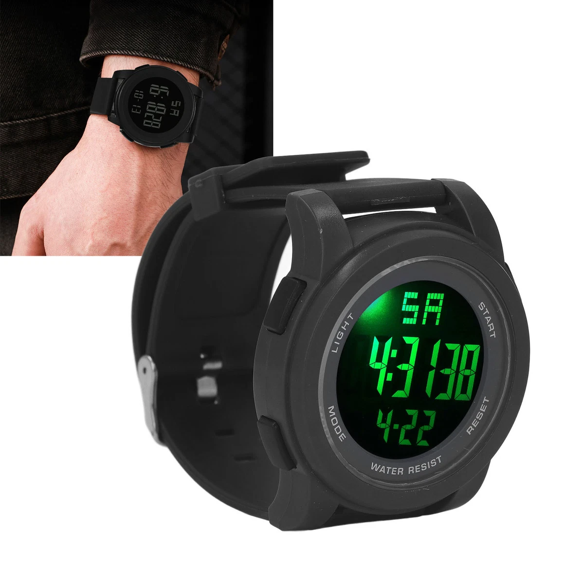 Waterproof sports watch for swimming sales