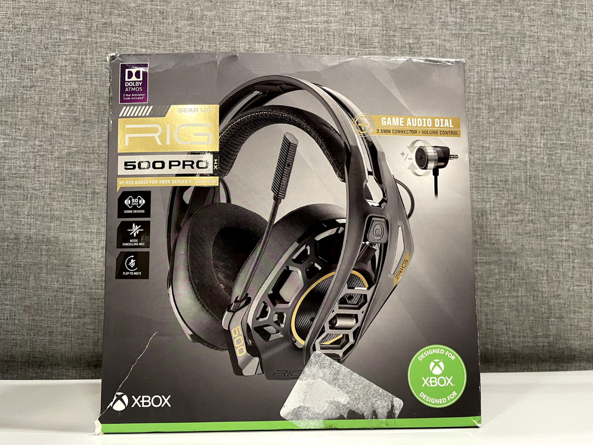 Rig 500 Pro Game Audio Headphones Black and Gold