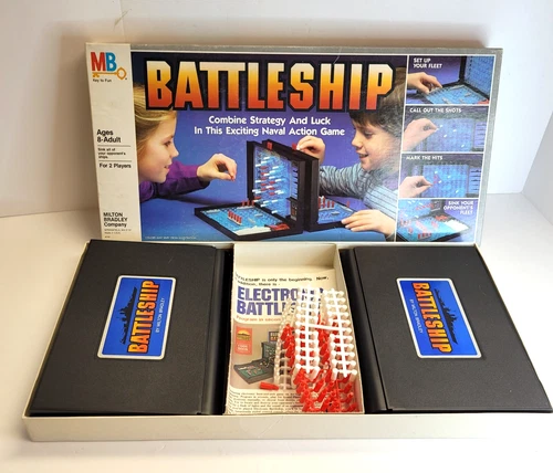 Vintage 1984 Milton Bradley Battleship Strategy Board Game 100% Complete