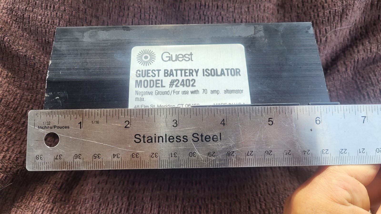 Marine Battery  Isolator  Guest Model #2402  70 amp  USA Made Boat Parts 