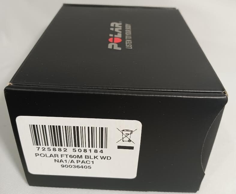 POLAR FT6O M MONITOR NEGRO/WHT RELOJ DURO DEPORTE EJERCICIO CORRER FITNESS 90036405 NEX