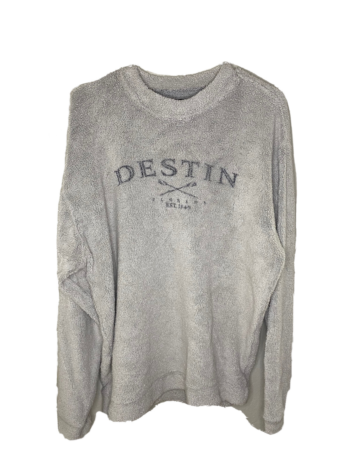 Sweatshirt Size M Austins Unisex Womens Mens Destin Florida Gray Long Sleeve-image