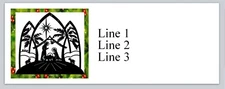 30 Address Labels Primitive Country Christmas Nativity (AC 133)