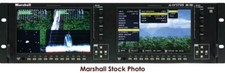 Marshall Orchid OR-702 Dual 7" Broadcast LCD Rackmount Monitor, WF/Vec, loaded