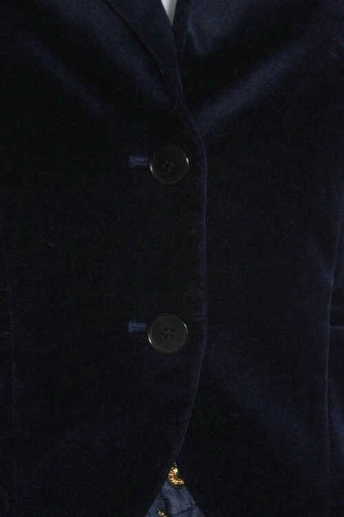 Theory Navy Blue Velvet Blazer Size 2 - Image 4 of 4