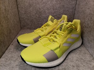 *New* Adidas EF1580 Men Sense boost GO Running Shoes Neon Yellow Size 9.5 | eBay