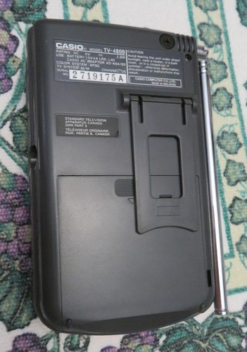 Vintage Casio Personal Portable Pocket LCD Color TV Model TV-480B (Pre-Owned) - Picture 3 of 10