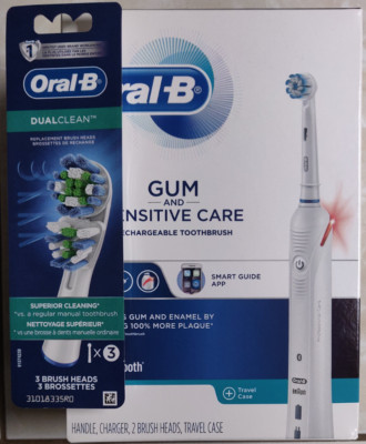 Oral-B Gum and Sensitive Care Electric Toothbrush w/Replacement Brush Heads 3pk