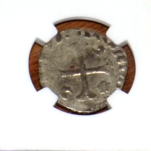 1554 Henry II France Silver Douzain NGC AU 55 Fleur De Lis 1 Douz