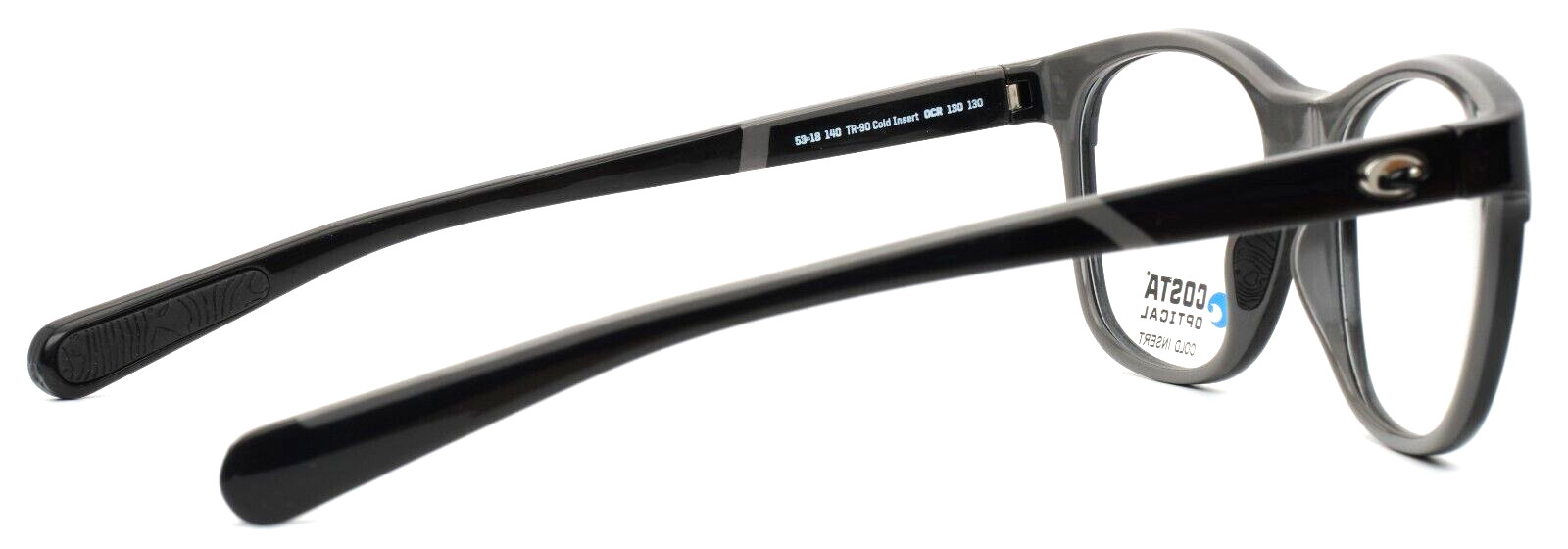 COSTA DEL MAR OCR130 130 Black Mens Square Full Rim Eyeglasses 53-18-140 B:42