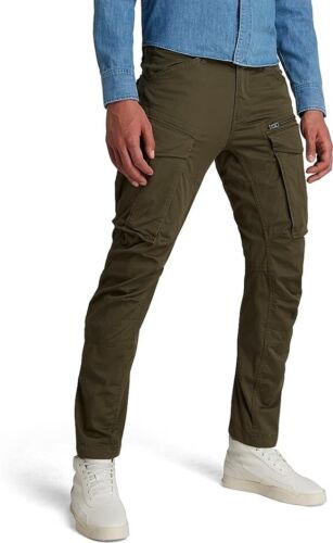 G-Star RAW Men's Rovic Zip 3D Straight Tapered Trousers, Size 36/34  dark bronze - Bild 1 von 4