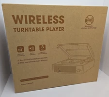 Wireless Turntable Player M49 Brown