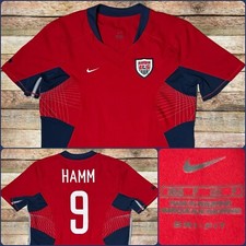 Nike USWNT Mia Hamm 2003 Away Jersey Shirt Trikot USA Soccer Red Womens Small