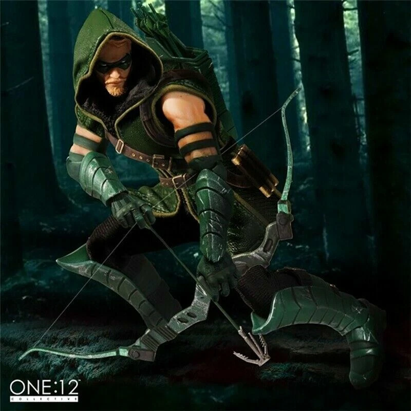 Nueva figura de acción Mezco One:12 Green Arrow DC Comics juguete de alta calidad con caja. Foto 2 de 4