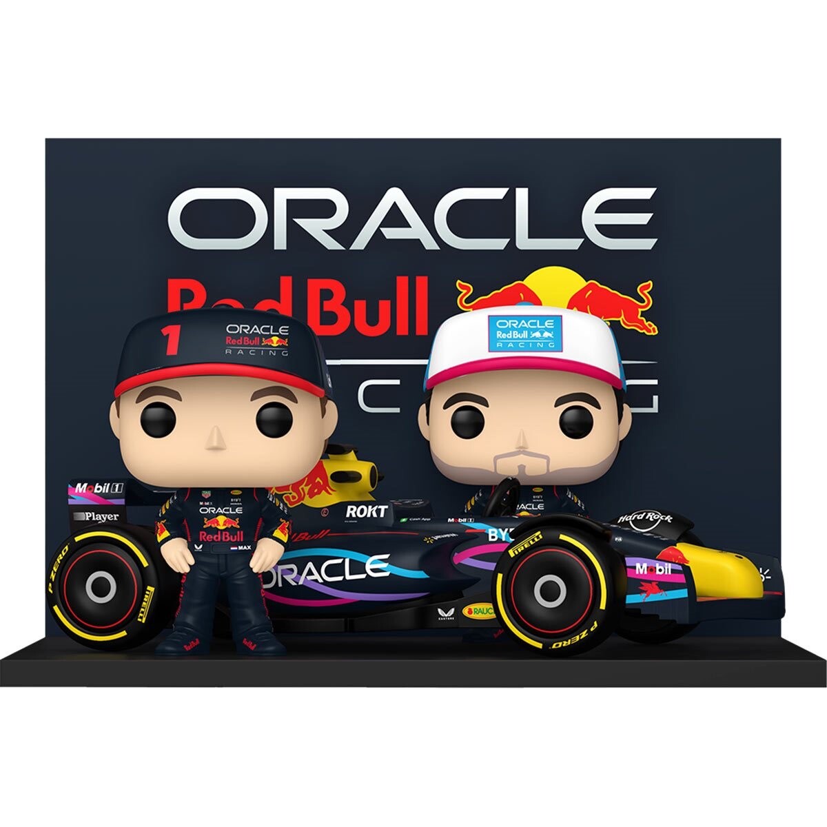 Funko Pop Moment 07 Oracle Red Bull Racing Team Pérez Verstappen