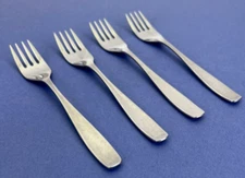 WMF Cromargan GERMANY Salad Desert Fork  Stainless Flatware Set of 4 Vintage 