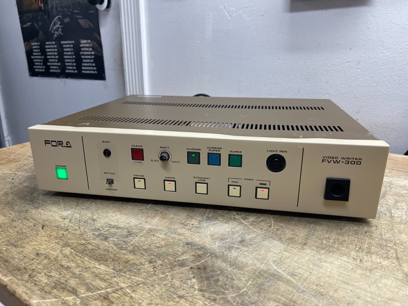FOR-A Model FVW-300 Video Writing Editor Draw On TV