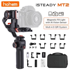 Hohem iSteady MT2 Kit Gimbal Stabilizer w/ AI Magnetic Fill Light for Smartphone