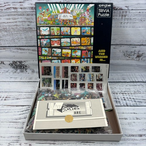 Springbok Trivia Puzzle And The Winner Is... 500 Interlocking Piece