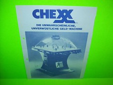 Ice Inc. CHEXX Bubble Hockey Game Vintage Original German Promo Sales Flyer